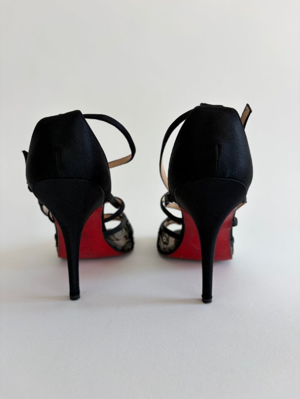 CHRISTIAN LOUBOUTIN VANITARITA LACE PEEP TOE HEEL - Picture 7 of 8